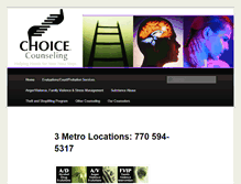 Tablet Screenshot of choicecounselingcenter.com